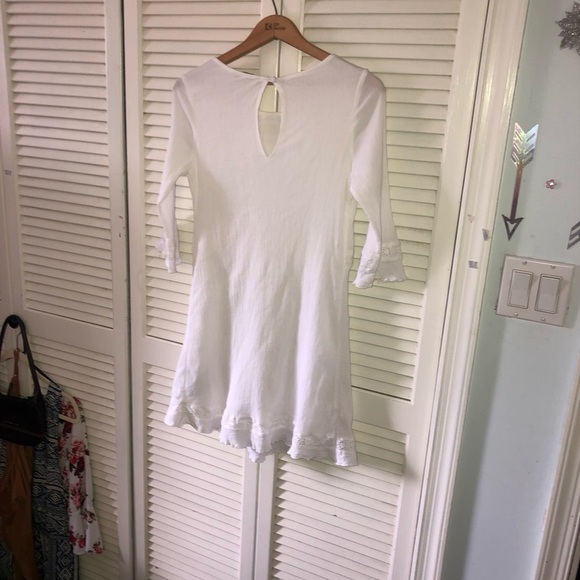 Sanctuary Crochet Mini dress flare sleeve Small - Picture 8 of 9